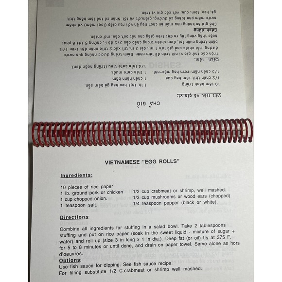 Rare North Dallas High School Multicultural Cookbook English with Translation - Picture 8 of 13